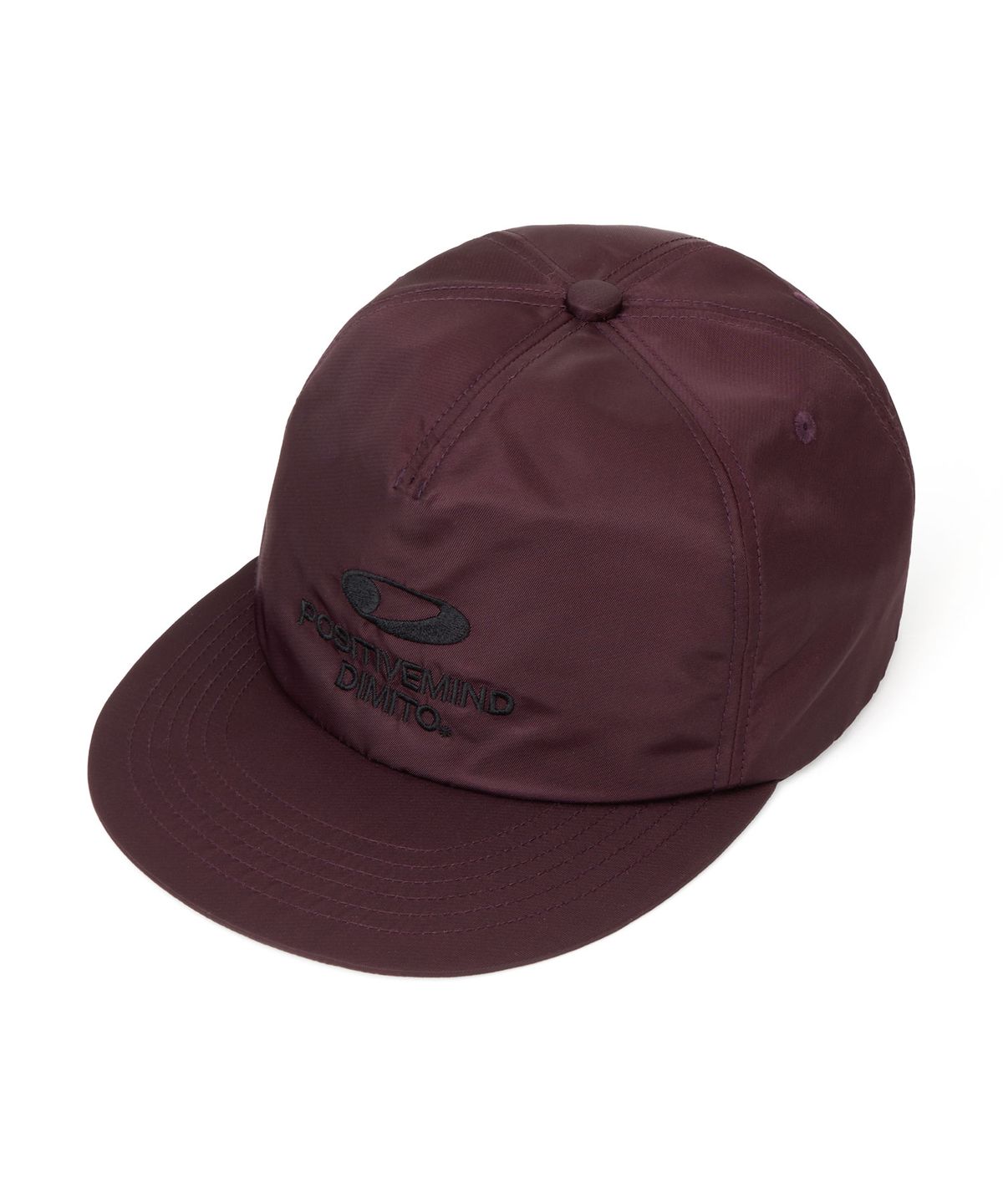 디미토(DIMITO) CIRCLE LOGO SATIN TRUCKER CAP WINE