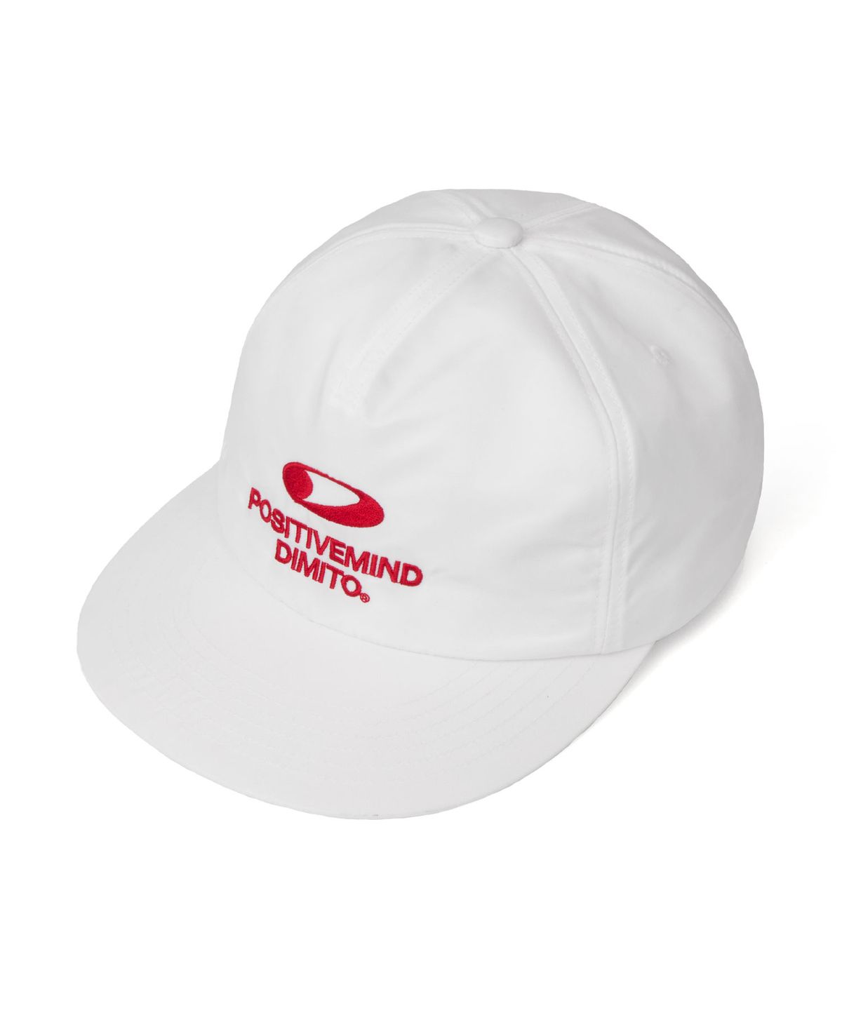 디미토(DIMITO) CIRCLE LOGO SATIN TRUCKER CAP OFF WHITE