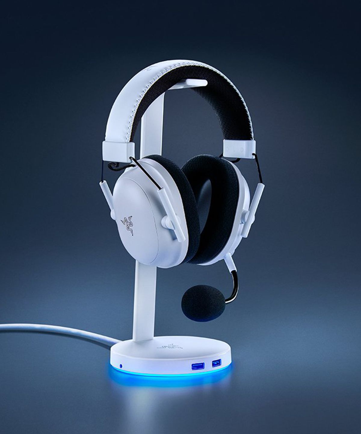 레이저(RAZER) Base Station V2 Chroma Mercury 헤드셋 거치대
