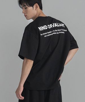 T2507 쿨 스판 오버핏 반팔티 [블랙]