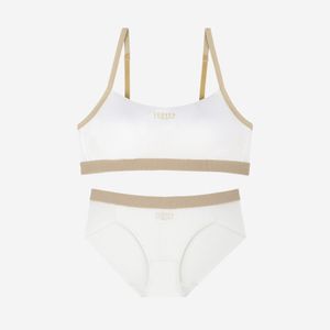 ALL-BODY 브라탑 / 헴팬티 세트_크림