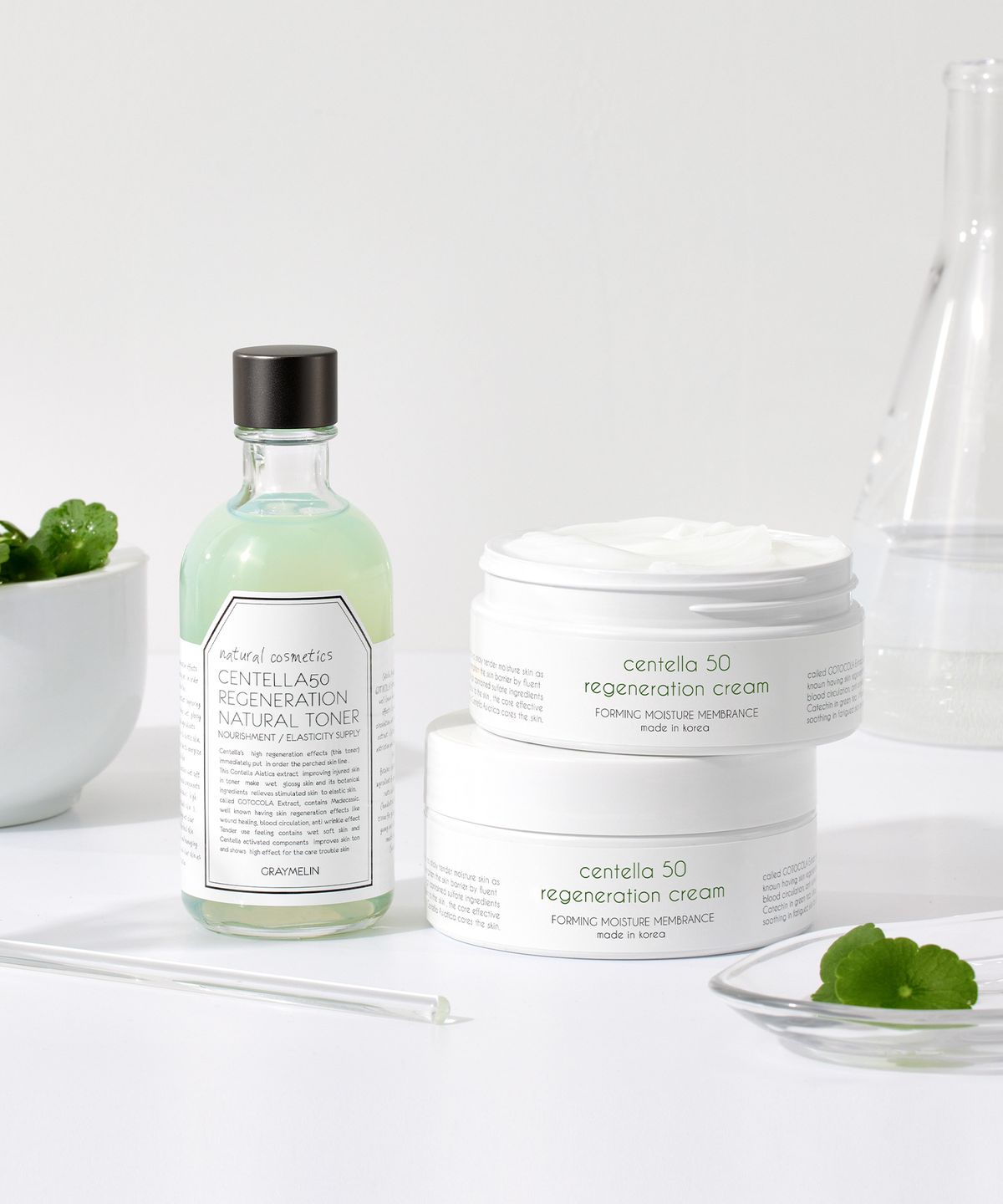 그레이멜린(GREYMELIN) [SET][주름개선 기능성] 센텔라 피부진정 2종세트 (토너 130ml+크림 200g)