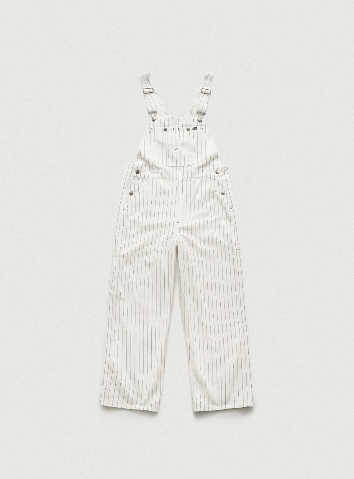 더바넷(THEBARNNET) Hickory Striped Denim Overall_White