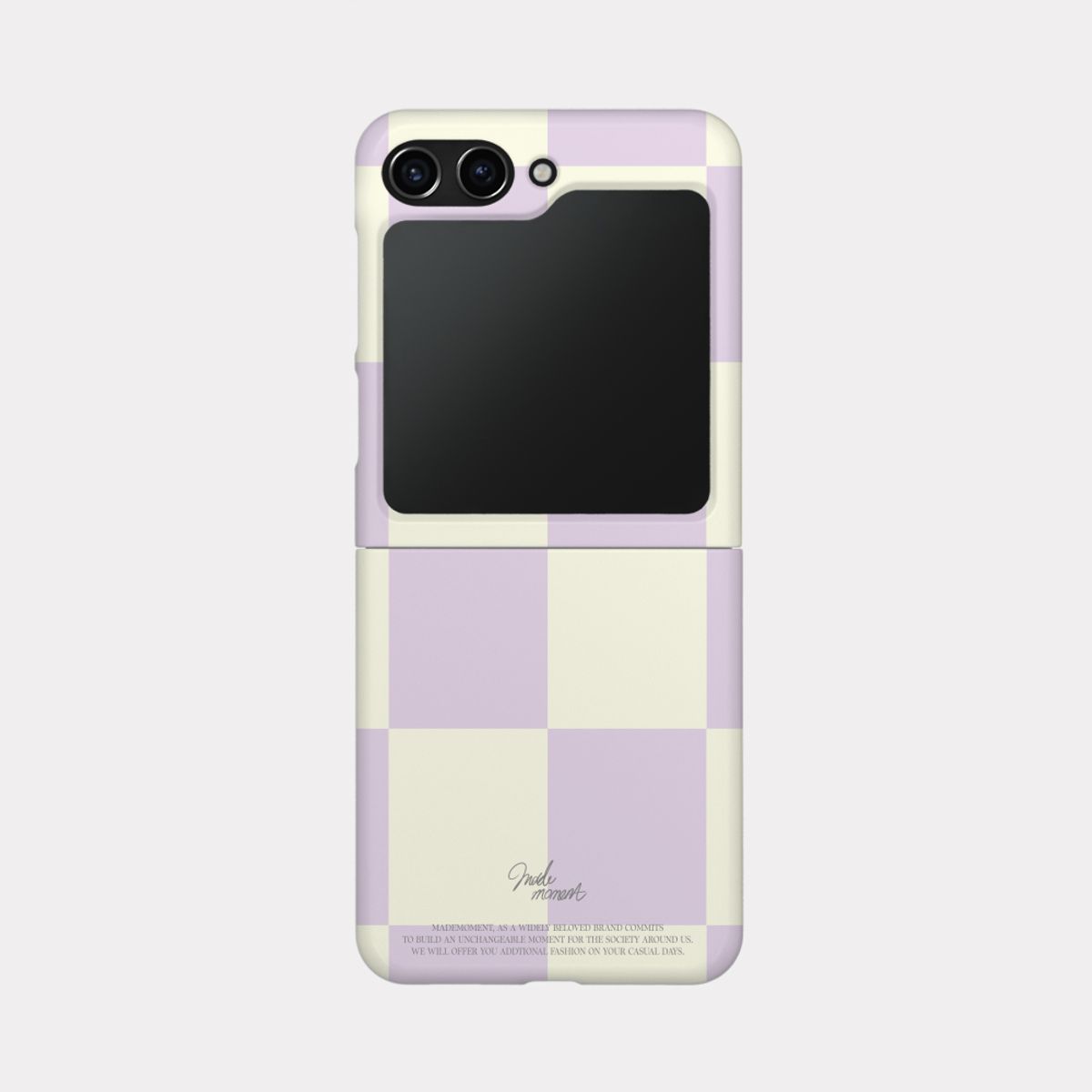 메이드모먼(MADEMOMENT) soft checkerboard 디자인 [제트플립 하드 폰케이스]