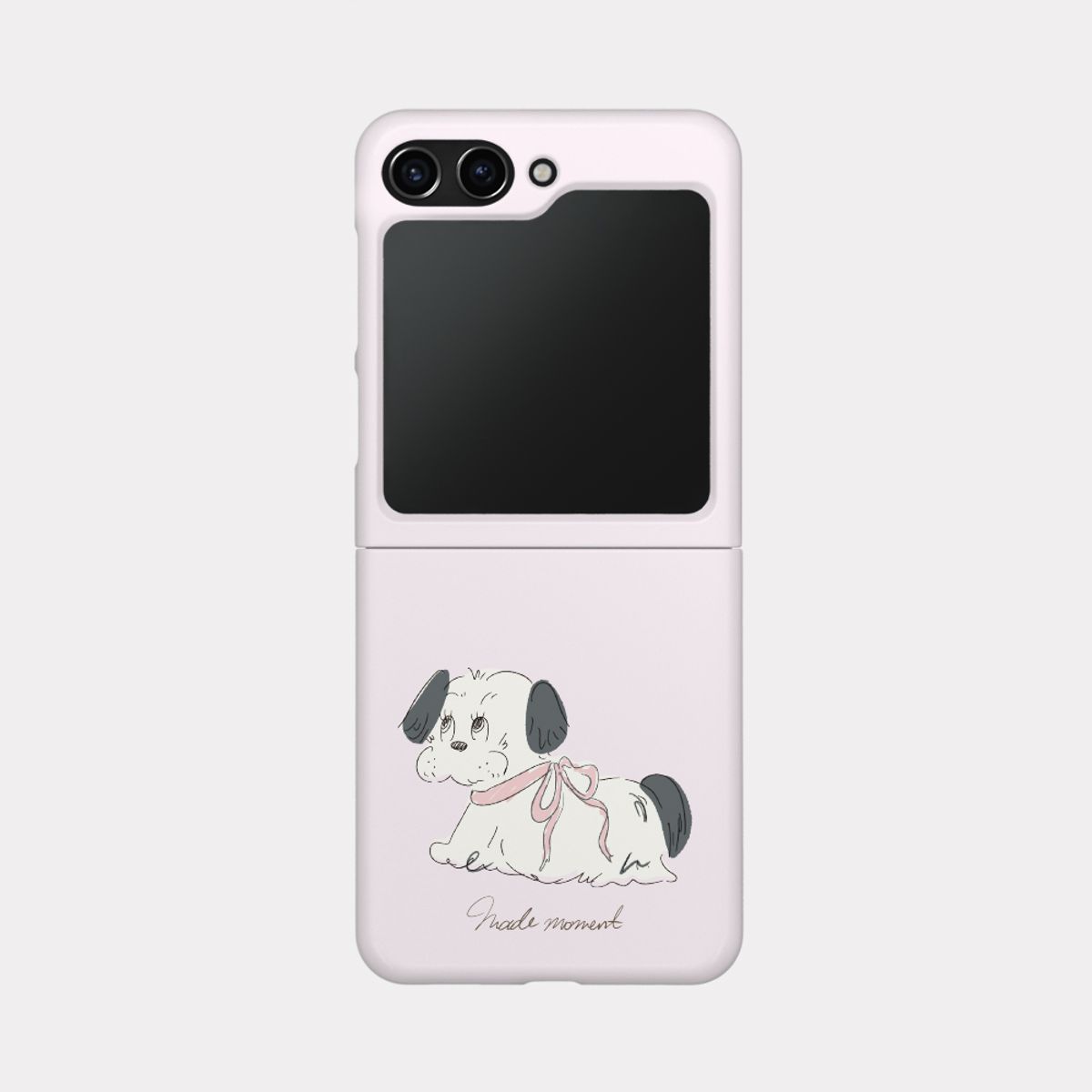 메이드모먼(MADEMOMENT) doodle puppy 디자인 [제트플립 하드 폰케이스]