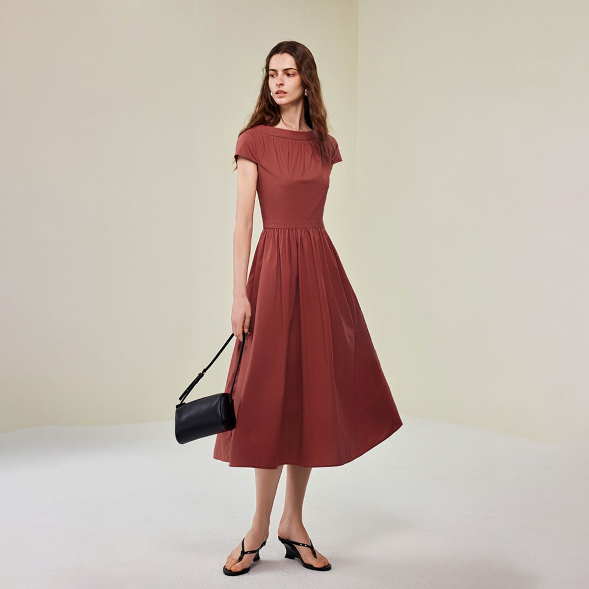와이와이아이엠(YYIAM) YY_Temperament waist toast dress
