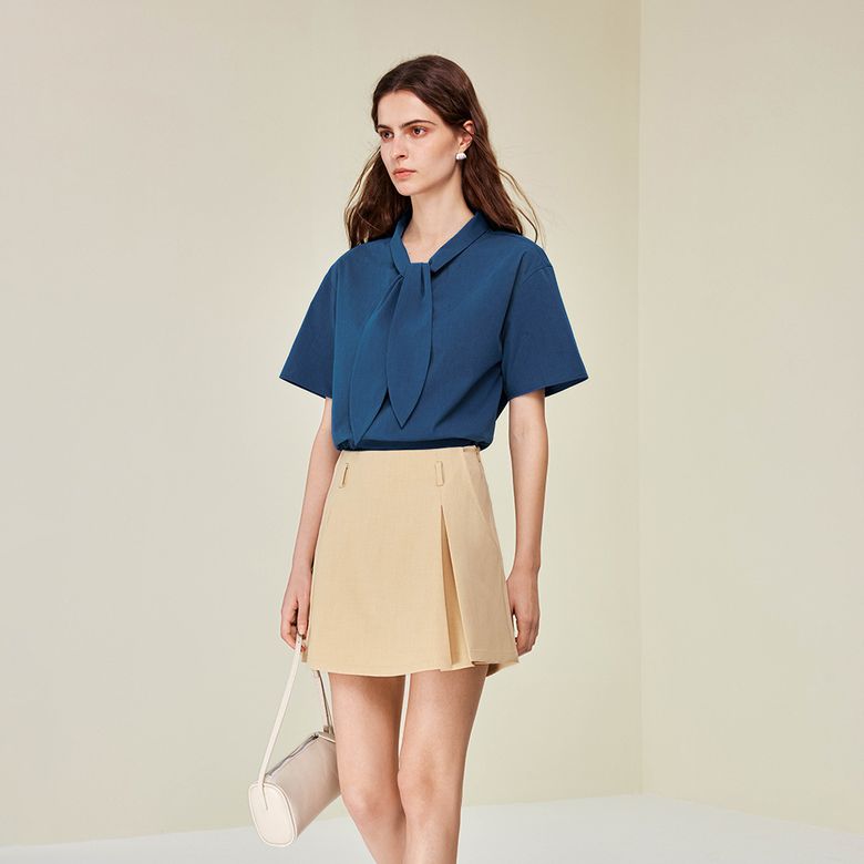 YY_Temperament anti-walk skirt pants