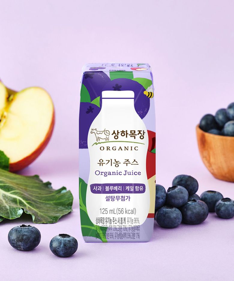 유기농 주스 사과블루베리케일 125ml 24팩