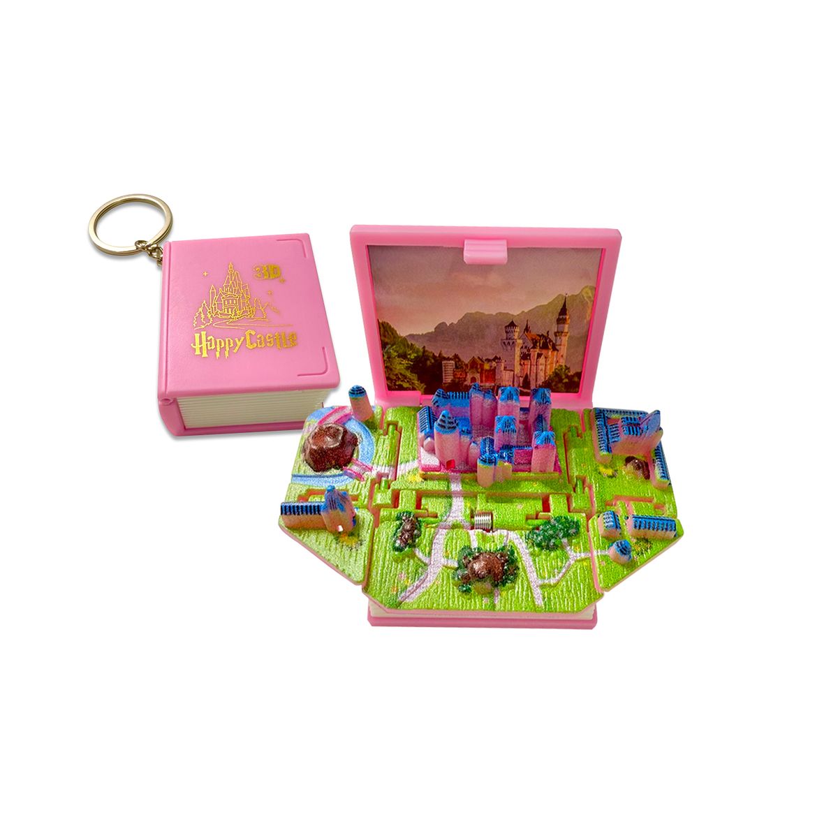 엘레나 러브(ELENALOVE) [Keyring]  3D happy castle book 키링