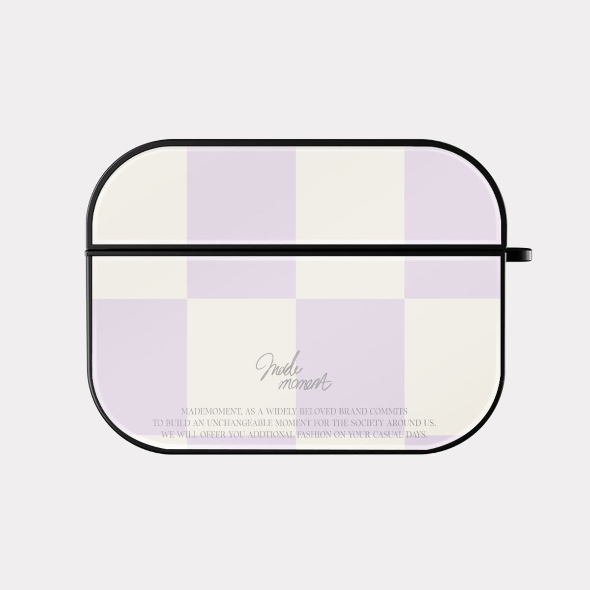 메이드모먼(MADEMOMENT) soft checkerboard 디자인 [bumper 에어팟케이스 시리즈]