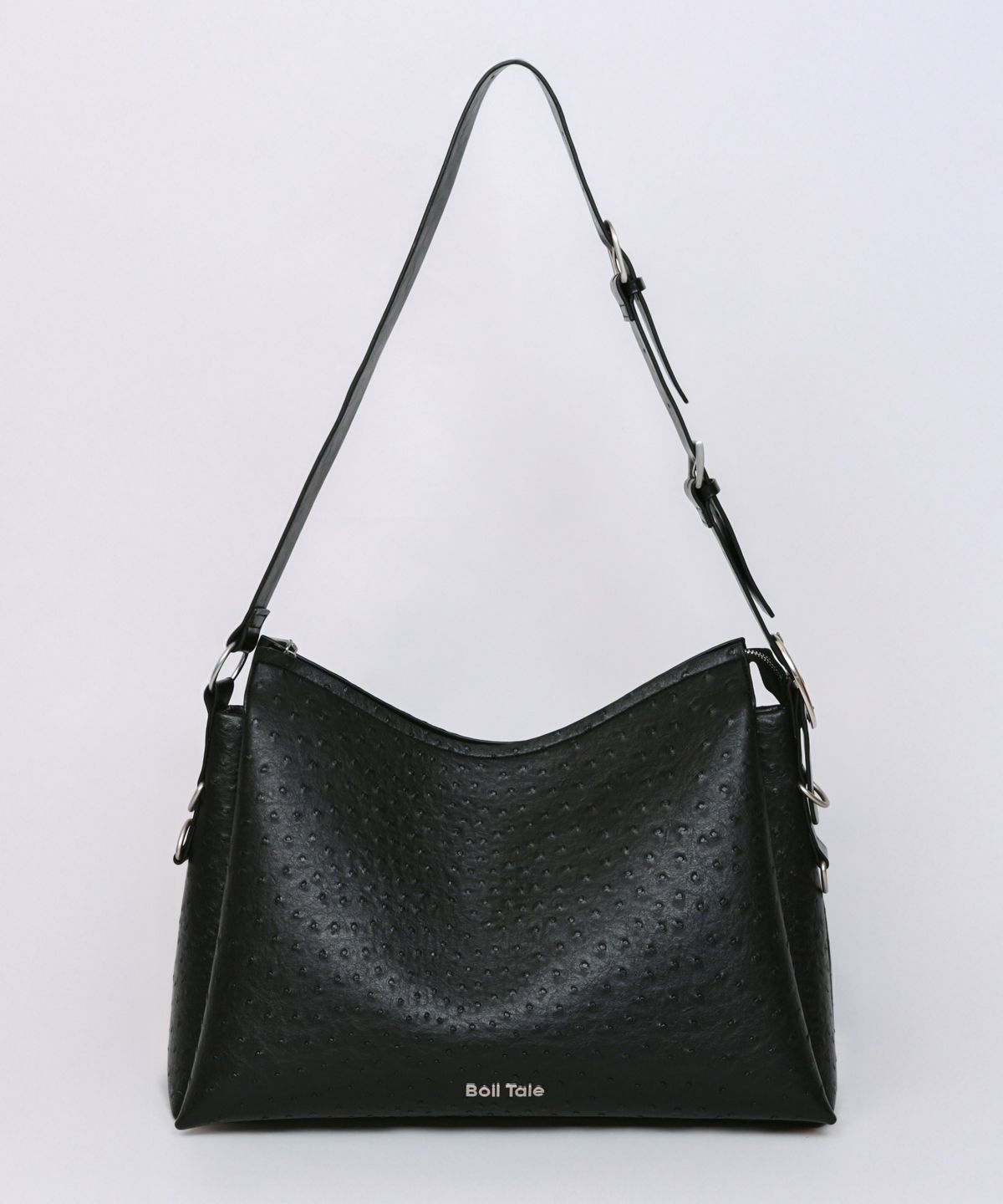 보일테일(BOIL TALE) 하퍼 백 (OSTRICH BLACK)