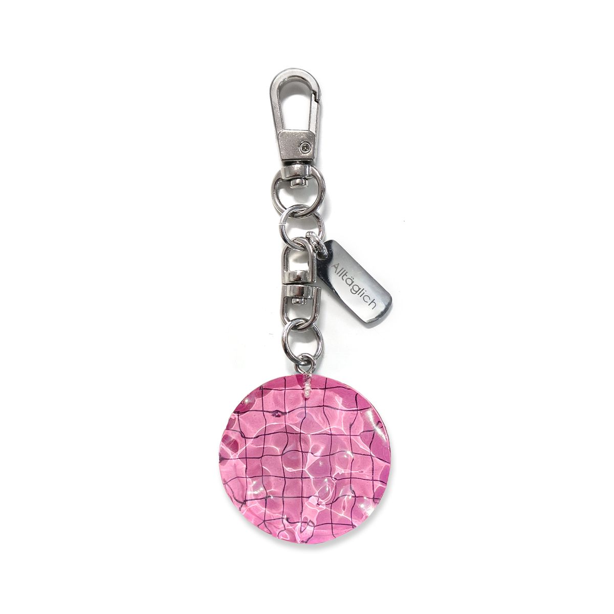 알테그리히(ALLTAGLICH) 수영장 키링 Pink swimming pool keyring (hand made) ver.3