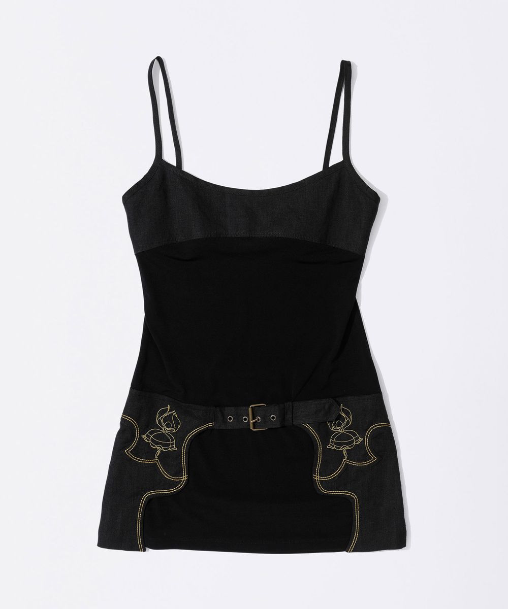 [Sculptor X Fantasia] Western Mini Dress Black