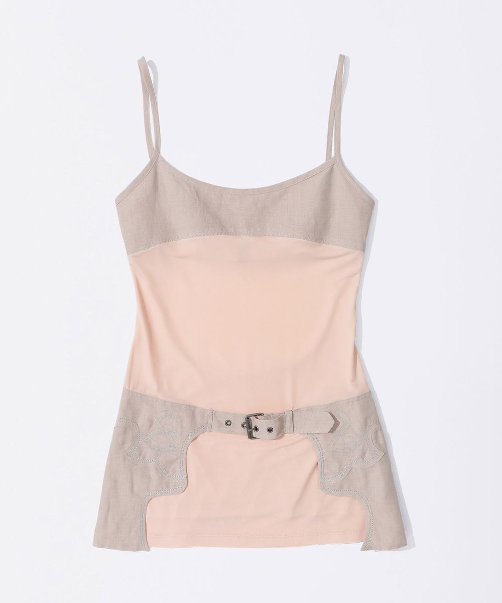 [Sculptor X Fantasia] Western Mini Dress Baby Pink