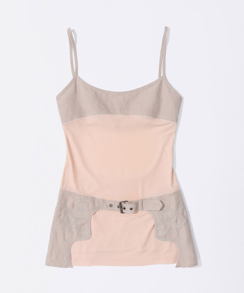 [Sculptor X Fantasia] Western Mini Dress Baby Pink