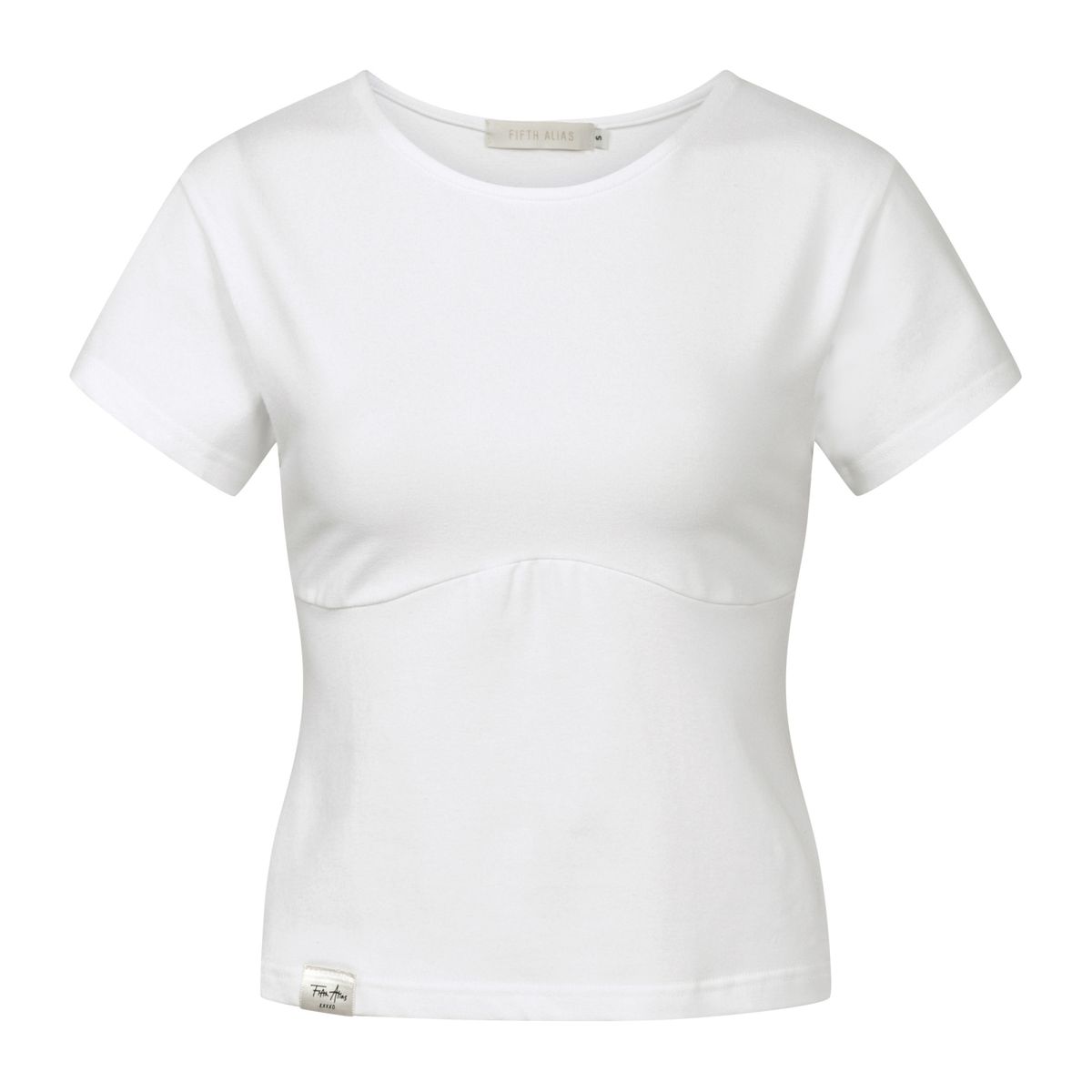 피프트 에일리어스(FIFTHALIAS) (코튼 모달) Soft line t-shirt White