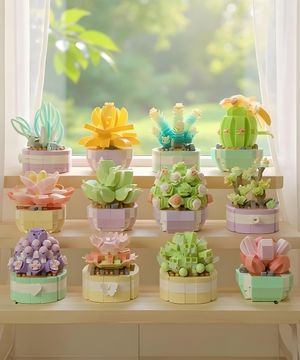 다육이 식물 나노 블록