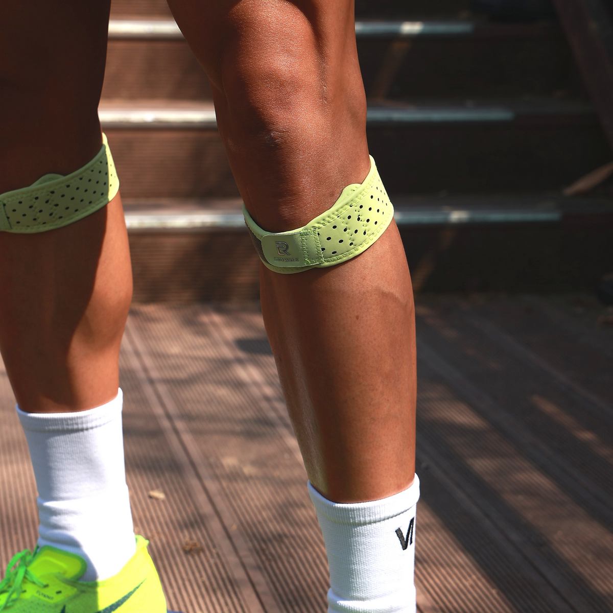 런워크(RUNWALK) 스포츠 테이핑 무릎보호대 라임 (1줄)