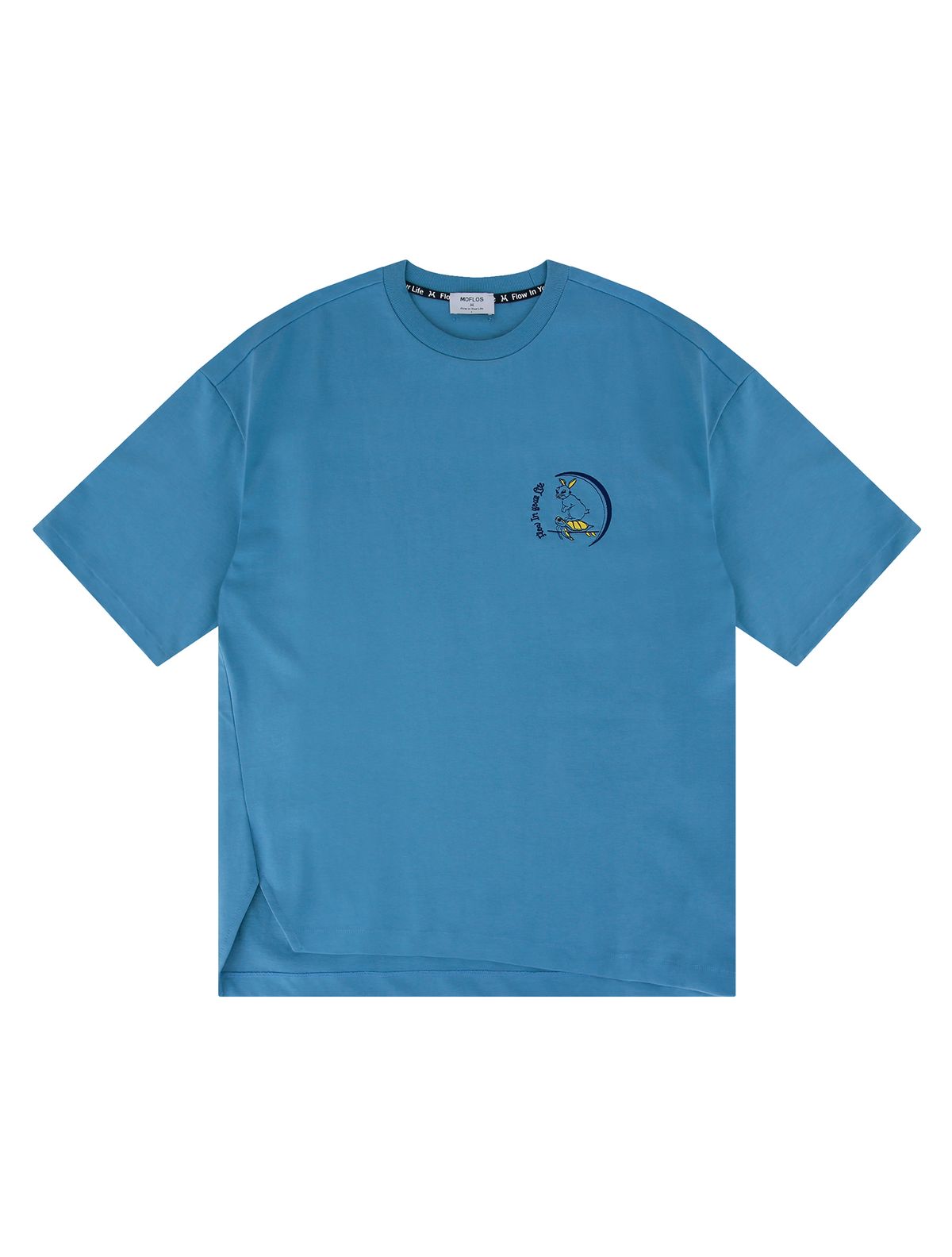 모프로스(MOFLOS) 레빗터틀서핑 티셔츠 블루