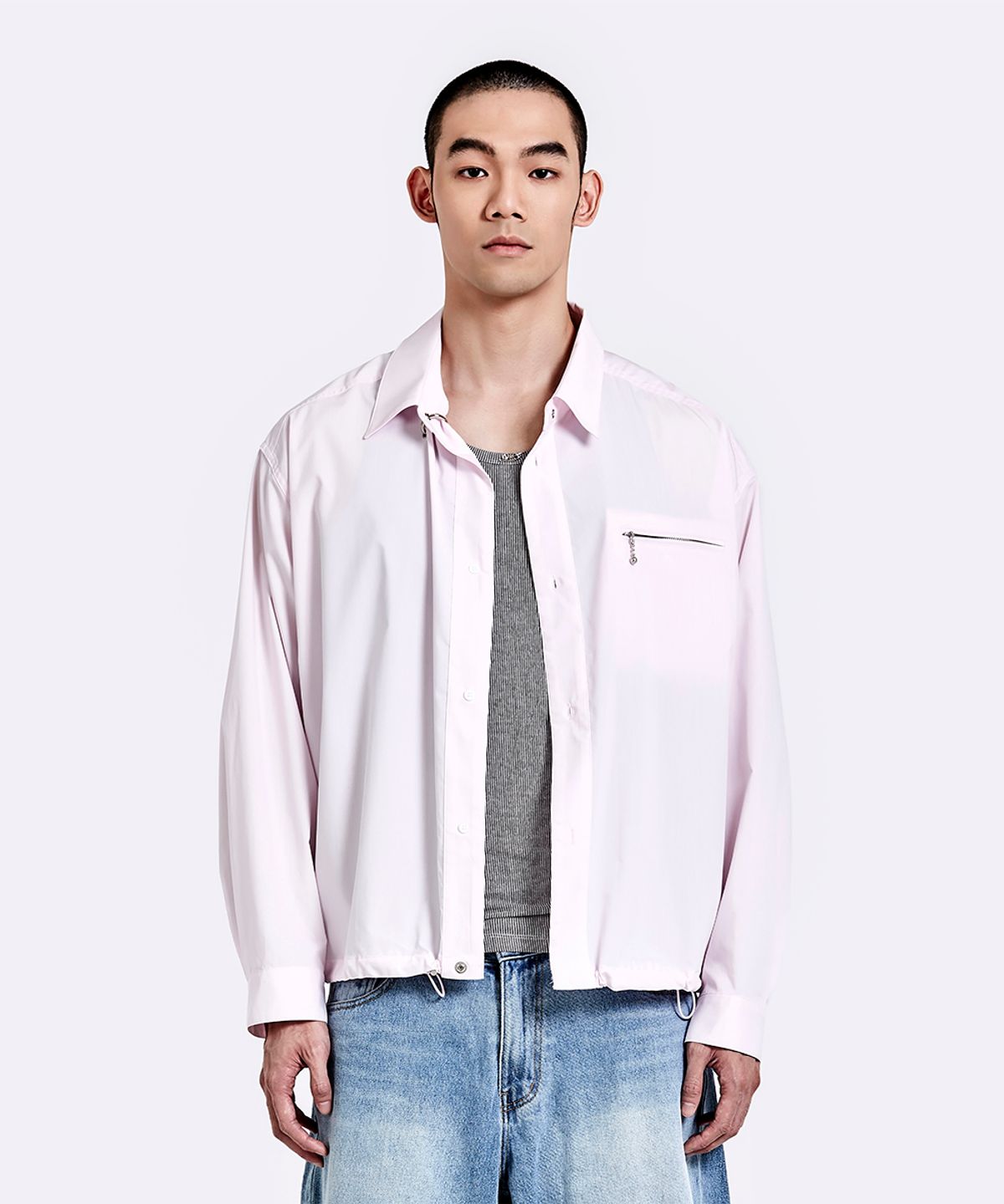 51퍼센트(51PERCENT) Banding Ring Shirt - Pink