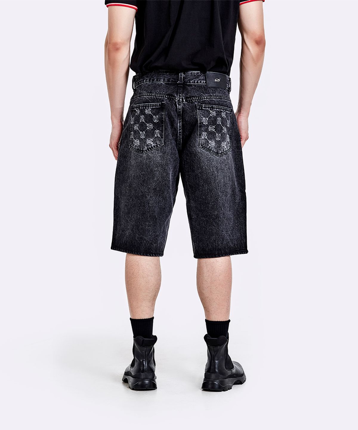 51퍼센트(51PERCENT) Denim Bermuda Shorts - Washed Black