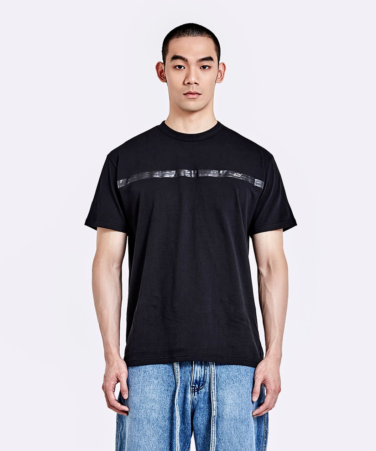 51퍼센트(51PERCENT) Tape T-shirt - Black