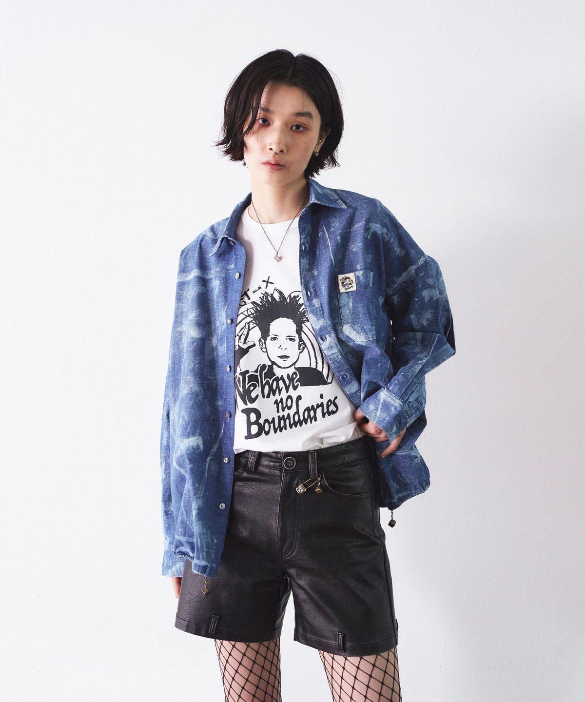 커넥트엑스(CONECTX) Hand painted denim shirts (light ver.)