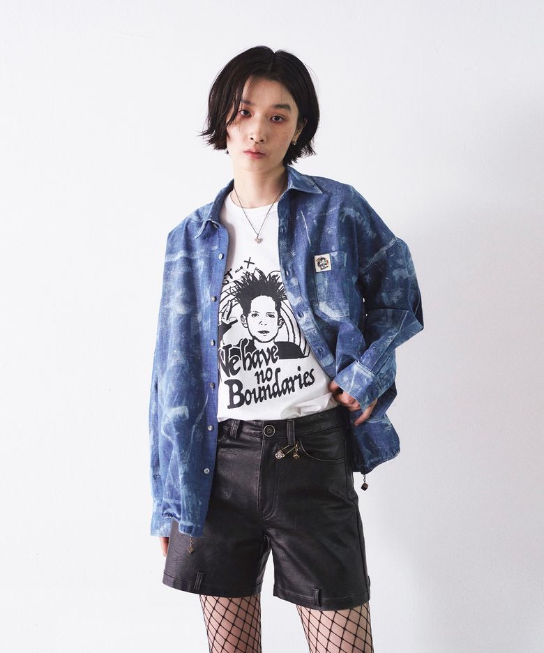 Hand painted denim shirts (light ver.)