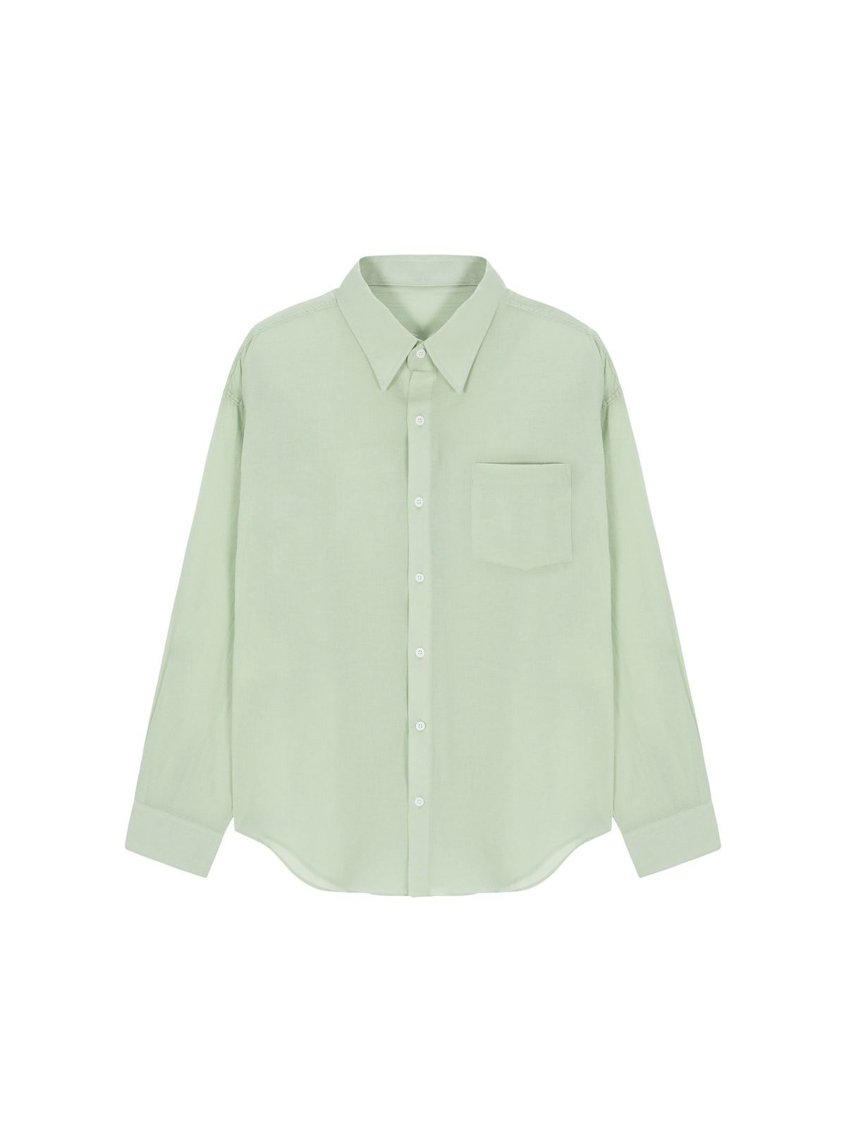 샐러드바구니(SALAD BAGUNI) Sheer cotton shirt - mint