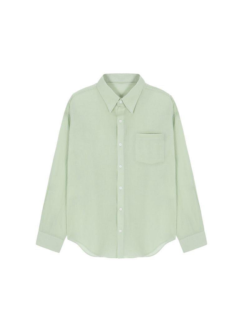 Sheer cotton shirt - mint