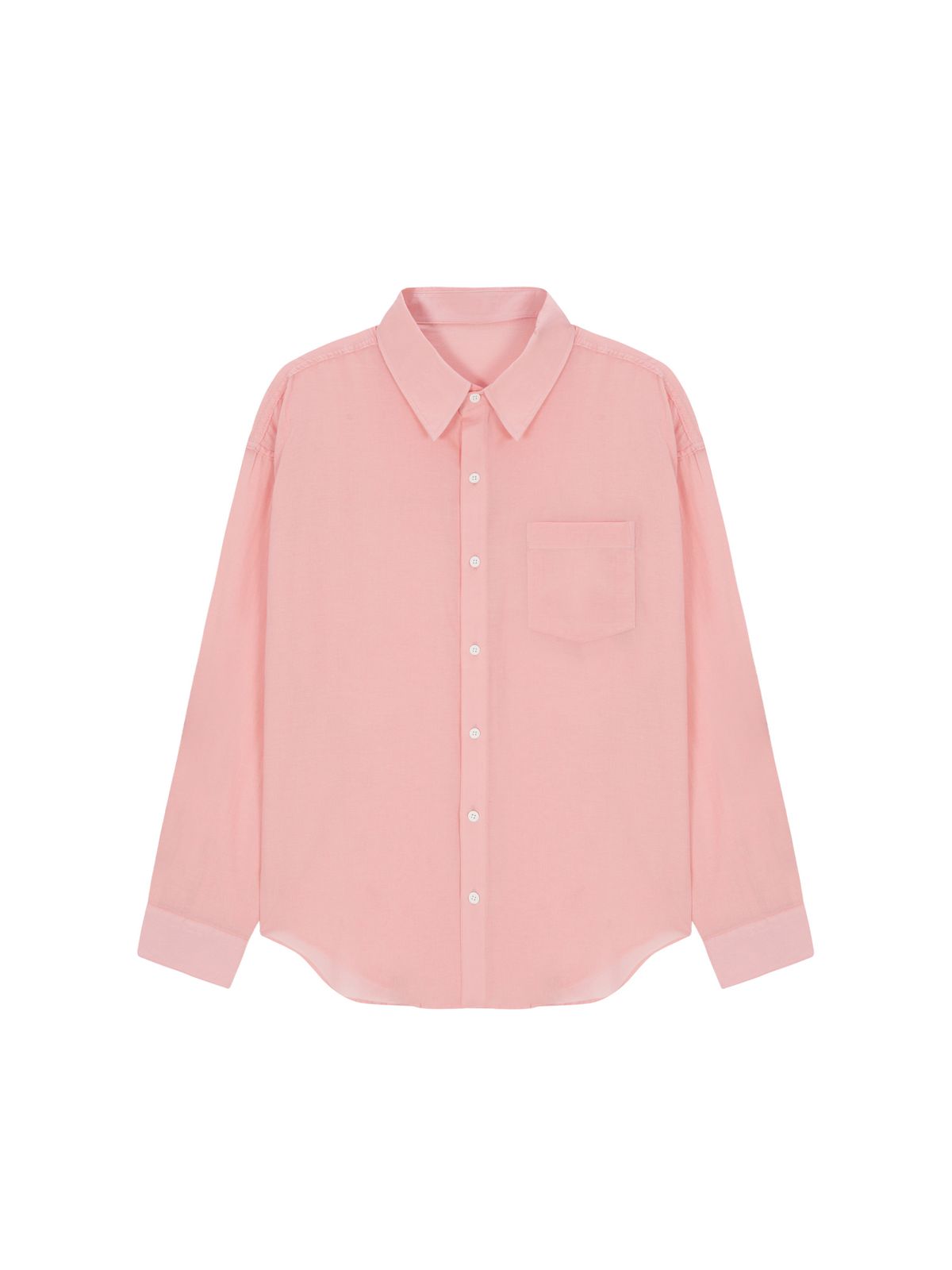 샐러드바구니(SALAD BAGUNI) Sheer cotton shirt - pink