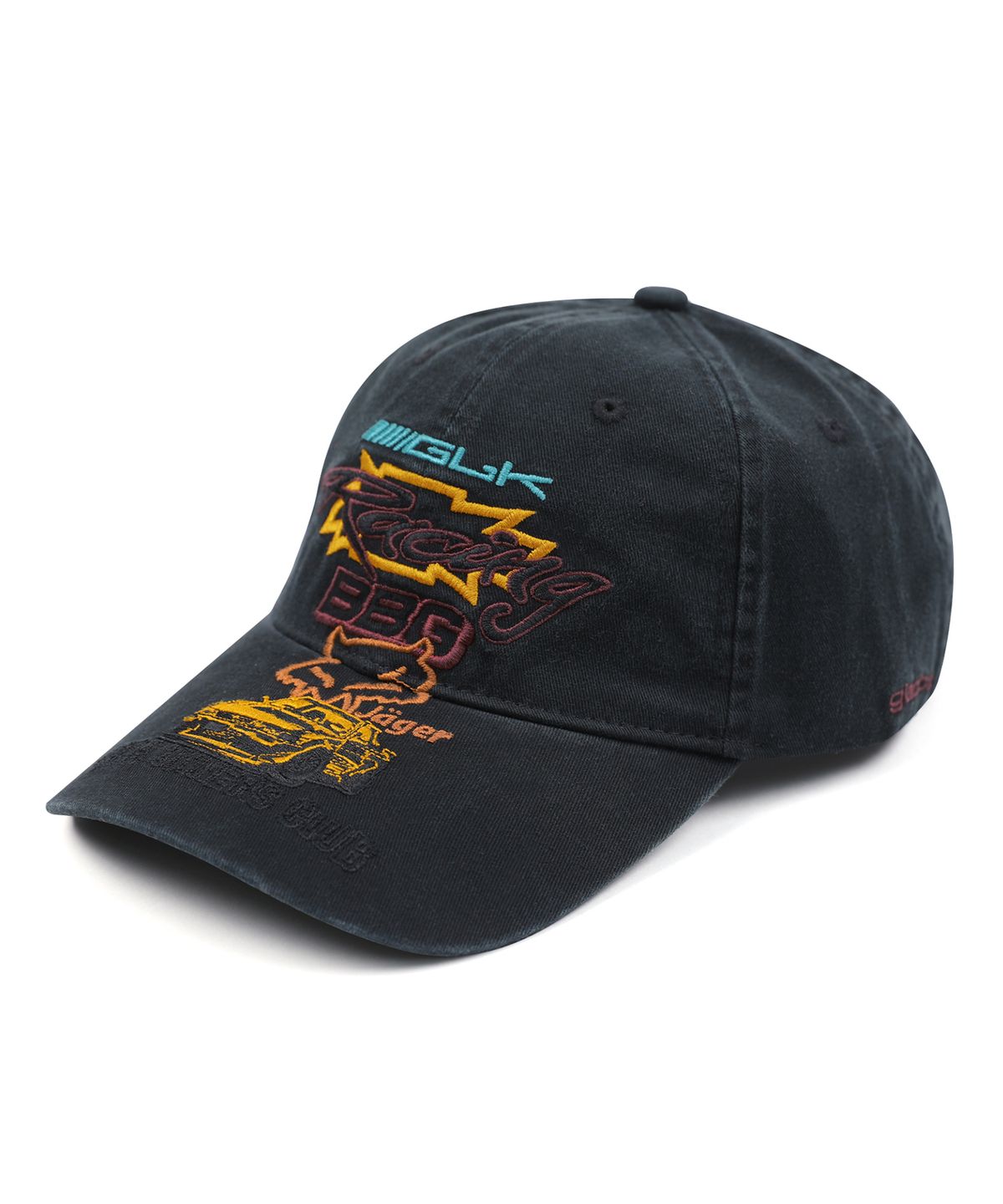 글랙(GLACK) GC063 클럽스폰서 6패널 볼캡 (BLACK)
