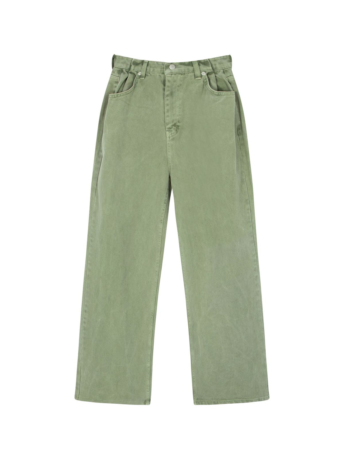 샐러드바구니(SALAD BAGUNI) Washed tuck pocket pants - khaki