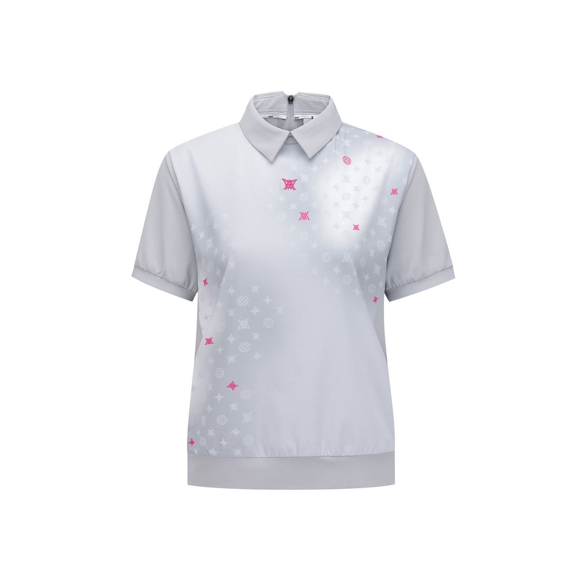 어뉴골프(ANEW GOLF) WOMEN SM GRADATION PATTERN SHORT T-SHIRT_LG