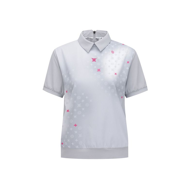 WOMEN SM GRADATION PATTERN SHORT T-SHIRT_LG
