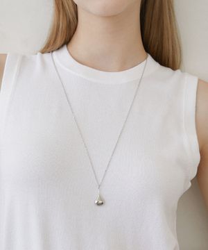 gourd bottle pendant necklace (N039_silver)
