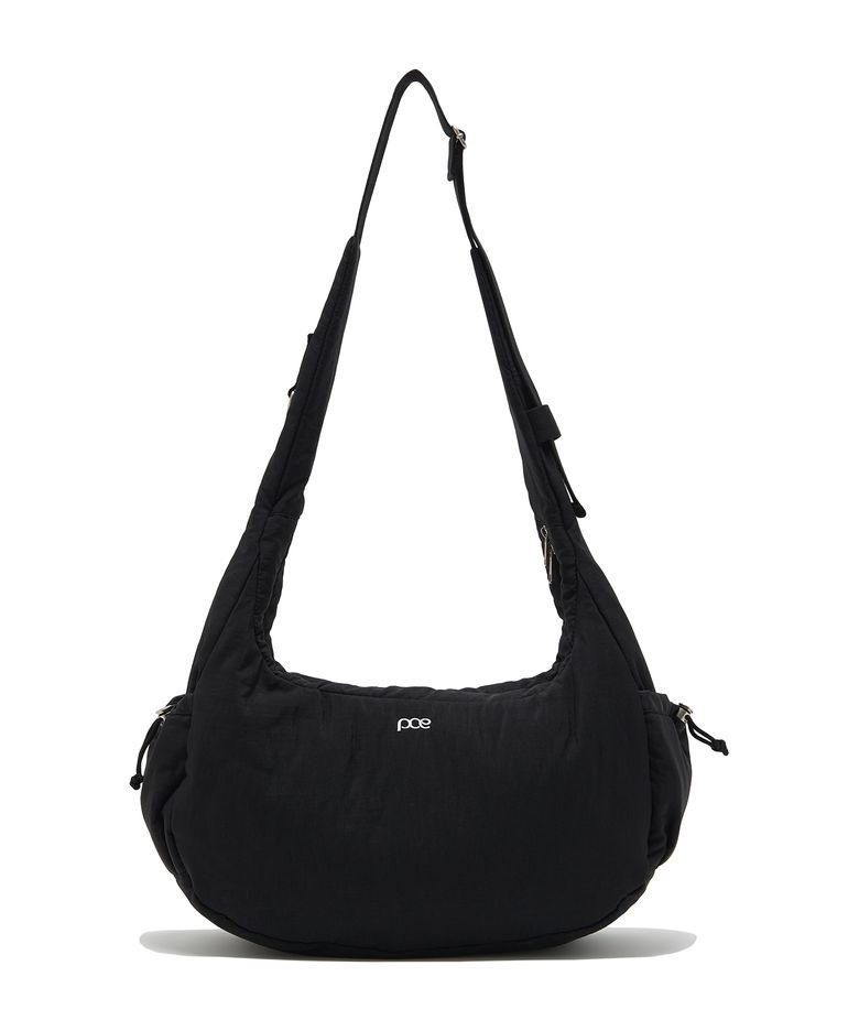 MULTI POCKET CUSHION CROSS BAG (BLACK)