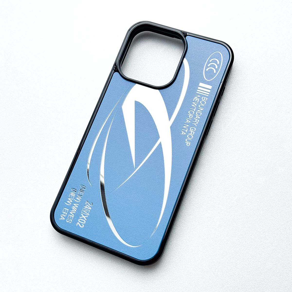 메모리즈바운더리(MEMORIESBOUNDARY) New Waves New Era Bumper Mirror Case (Blue)/(MagSafe)
