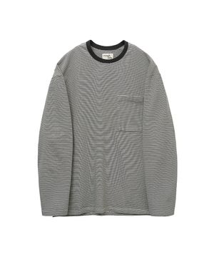 Pin Stripe Long Sleeve Deep Green