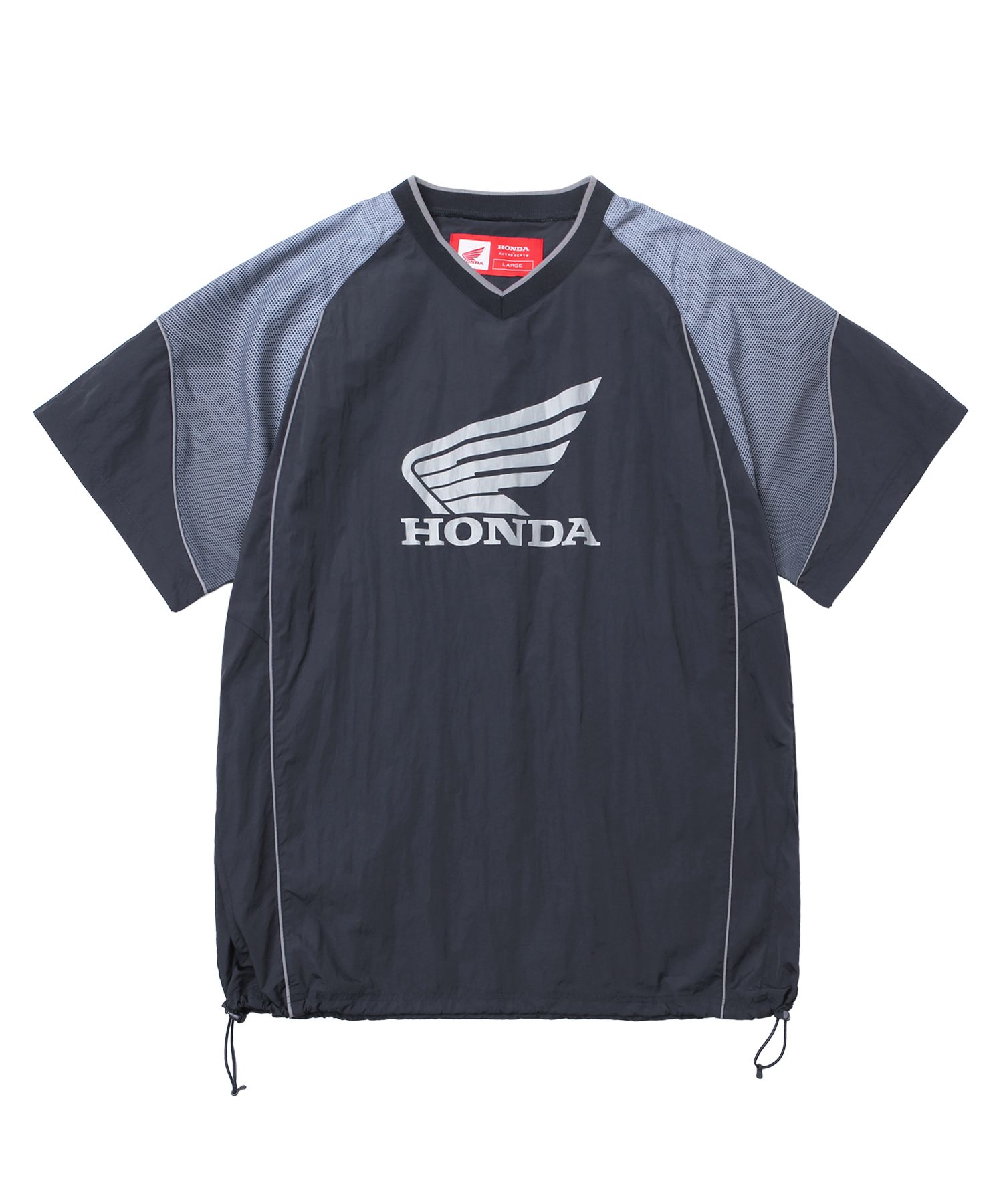 MUSINSA公式 | PHYPS MOTORCYCLE Speed Track nylon Short sleeve Navy