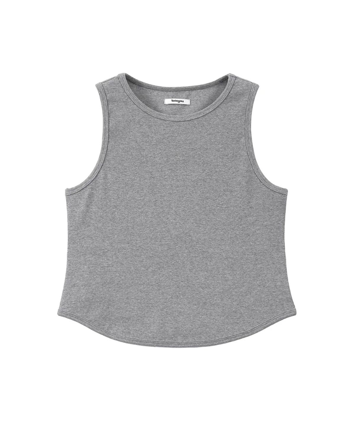 라츠유(LOTSYOU) lotsyou_Basic Sleeveless Melange Gray