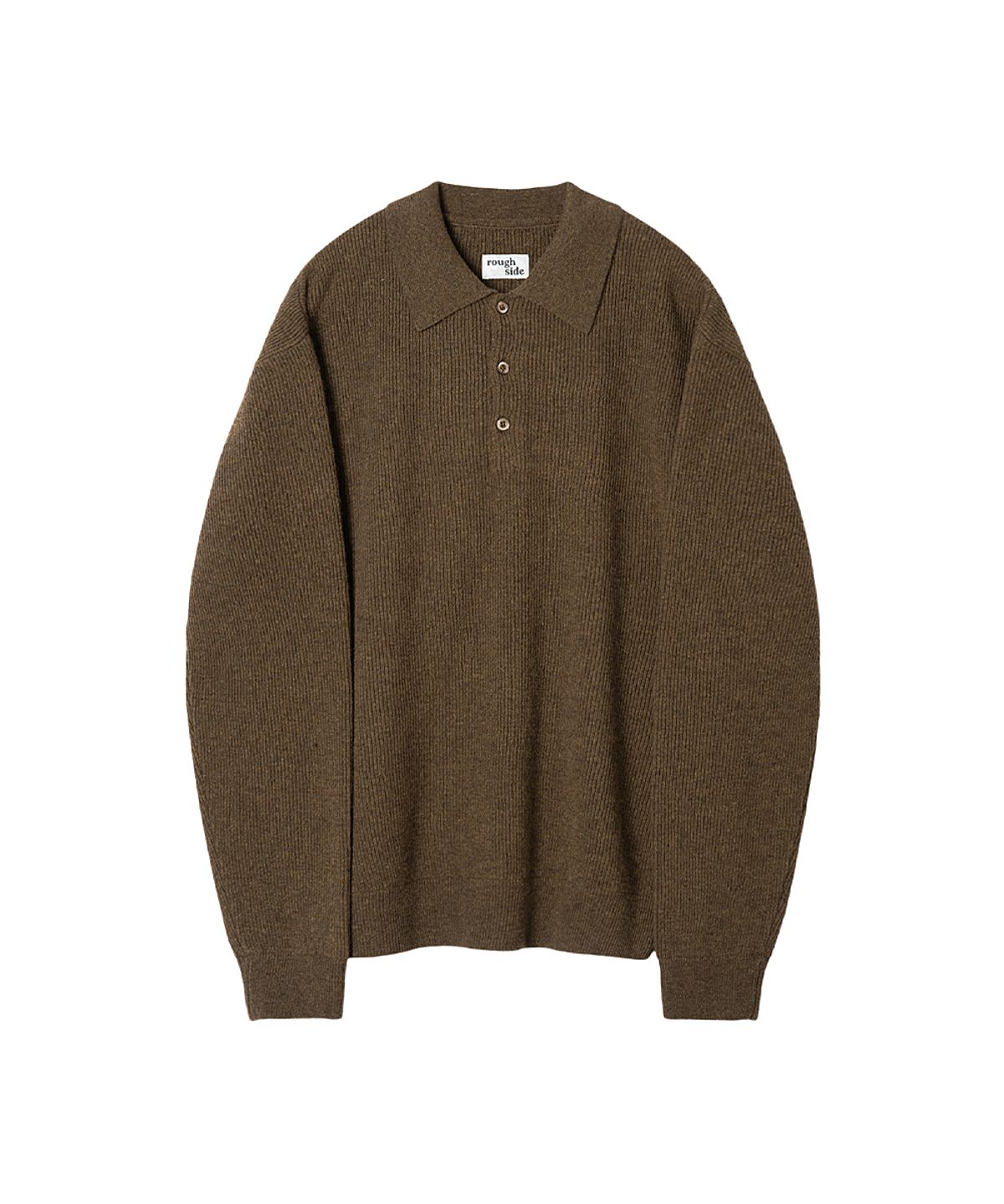 러프사이드(ROUGHSIDE) Collar Knit Bark