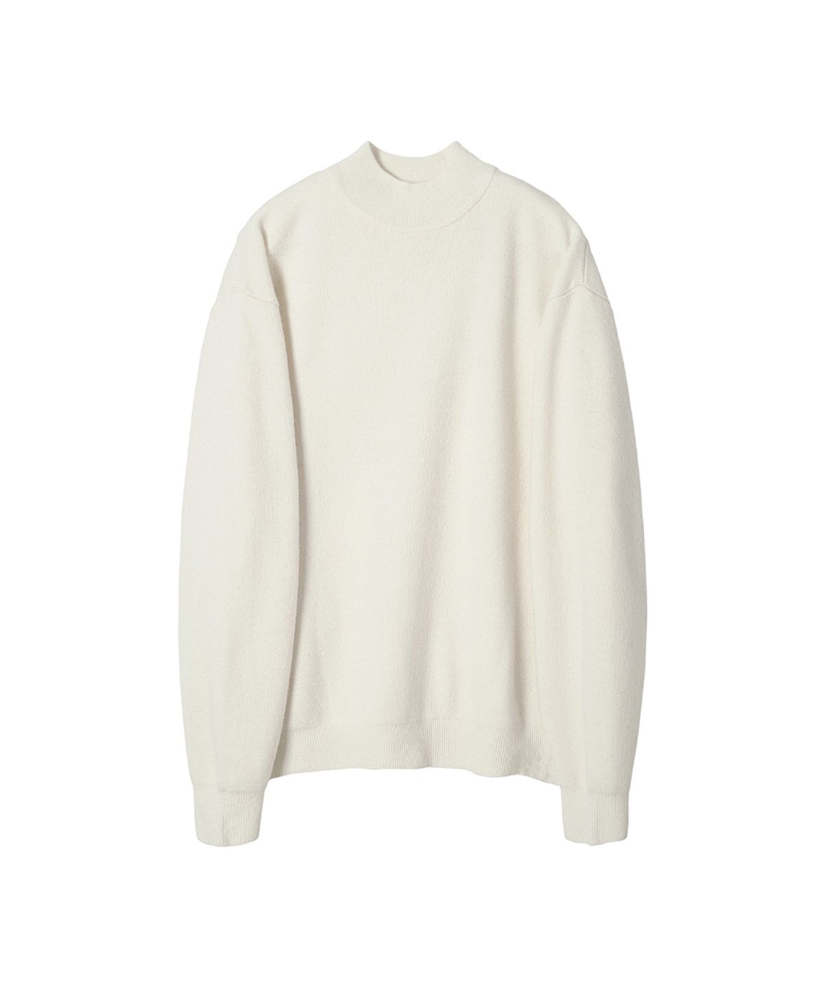 러프사이드(ROUGHSIDE) Mock Turtleneck Knit Ivory
