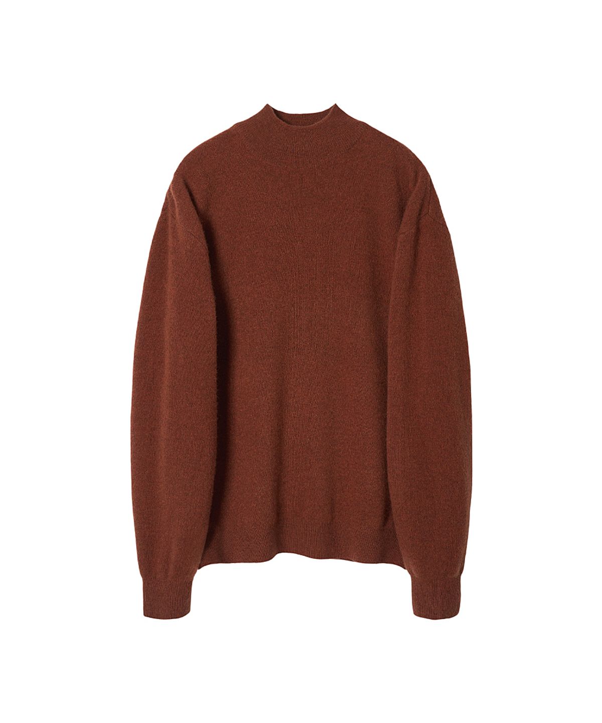러프사이드(ROUGHSIDE) Mock Turtleneck Knit Maple