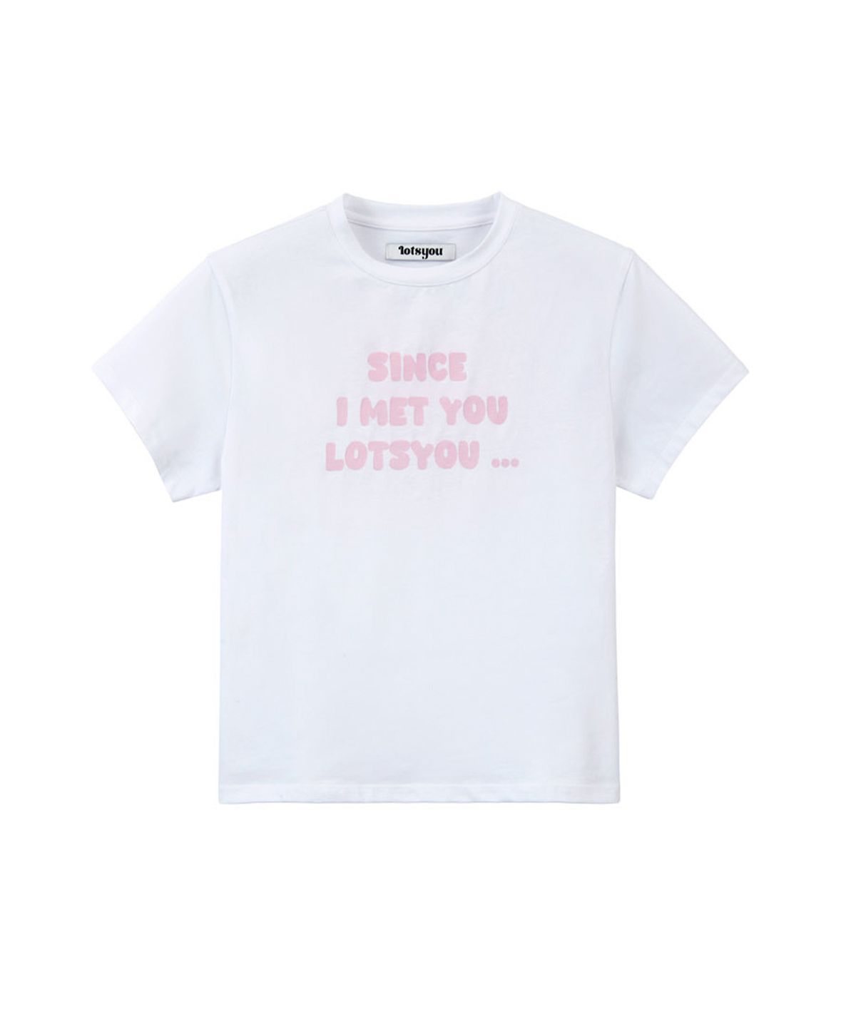 라츠유(LOTSYOU) lotsyou_I MET YOU Tee White