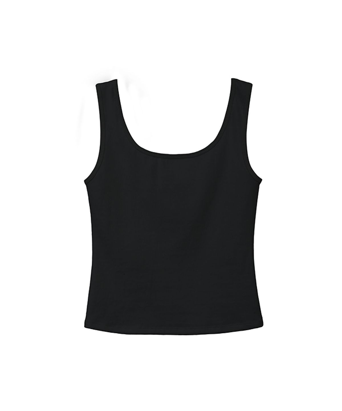 라츠유(LOTSYOU) lotsyou_Basic Deep Sleeveless Black