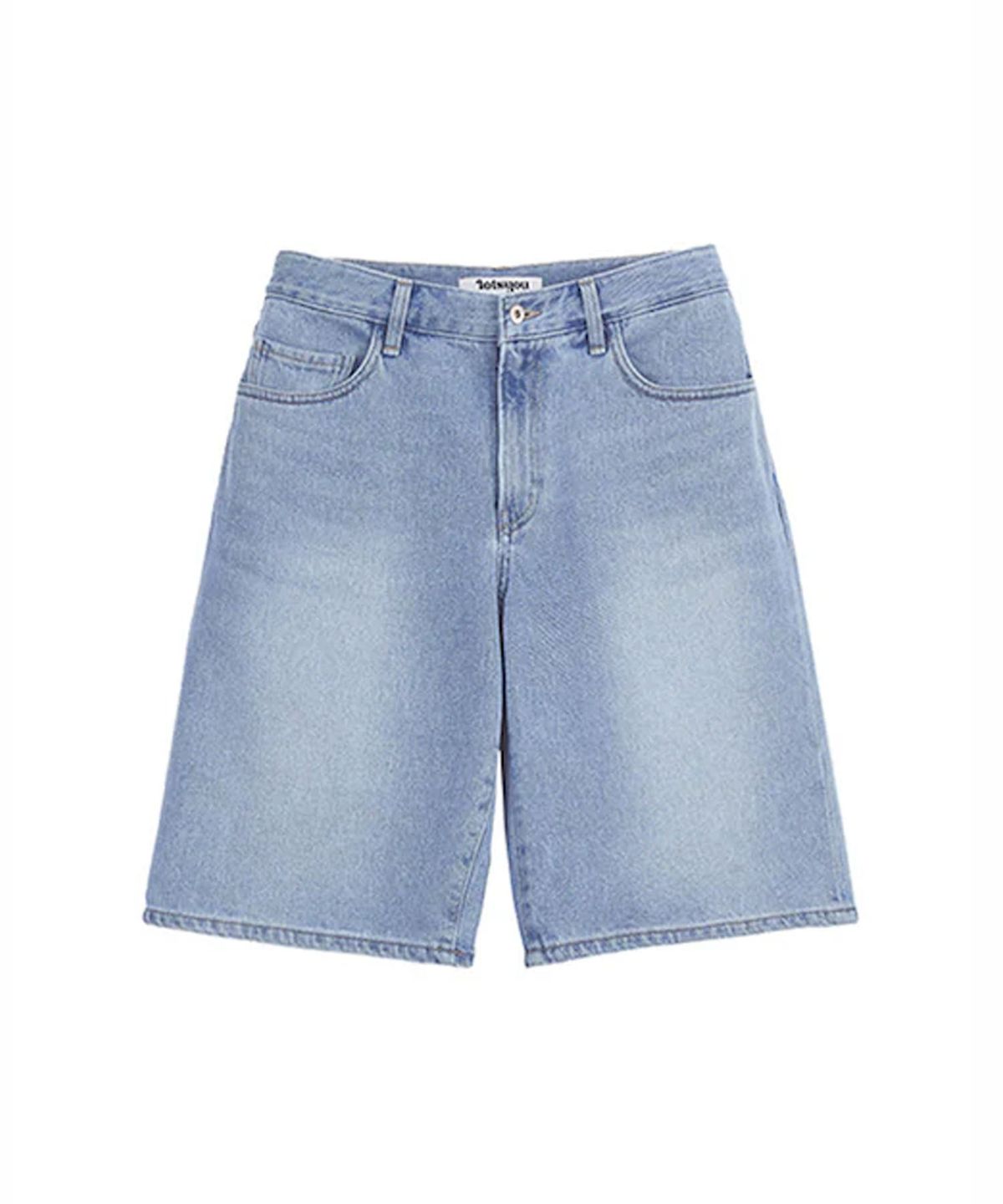 라츠유(LOTSYOU) lotsyou_Bermuda Denim Pants Light Blue