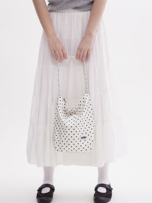Dot Dot Bucket Bag (Ivory)