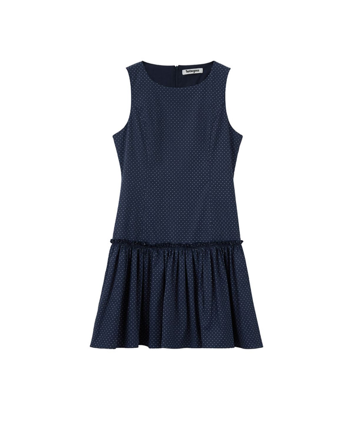 라츠유(LOTSYOU) lotsyou_Darlene Mini Dress Navy