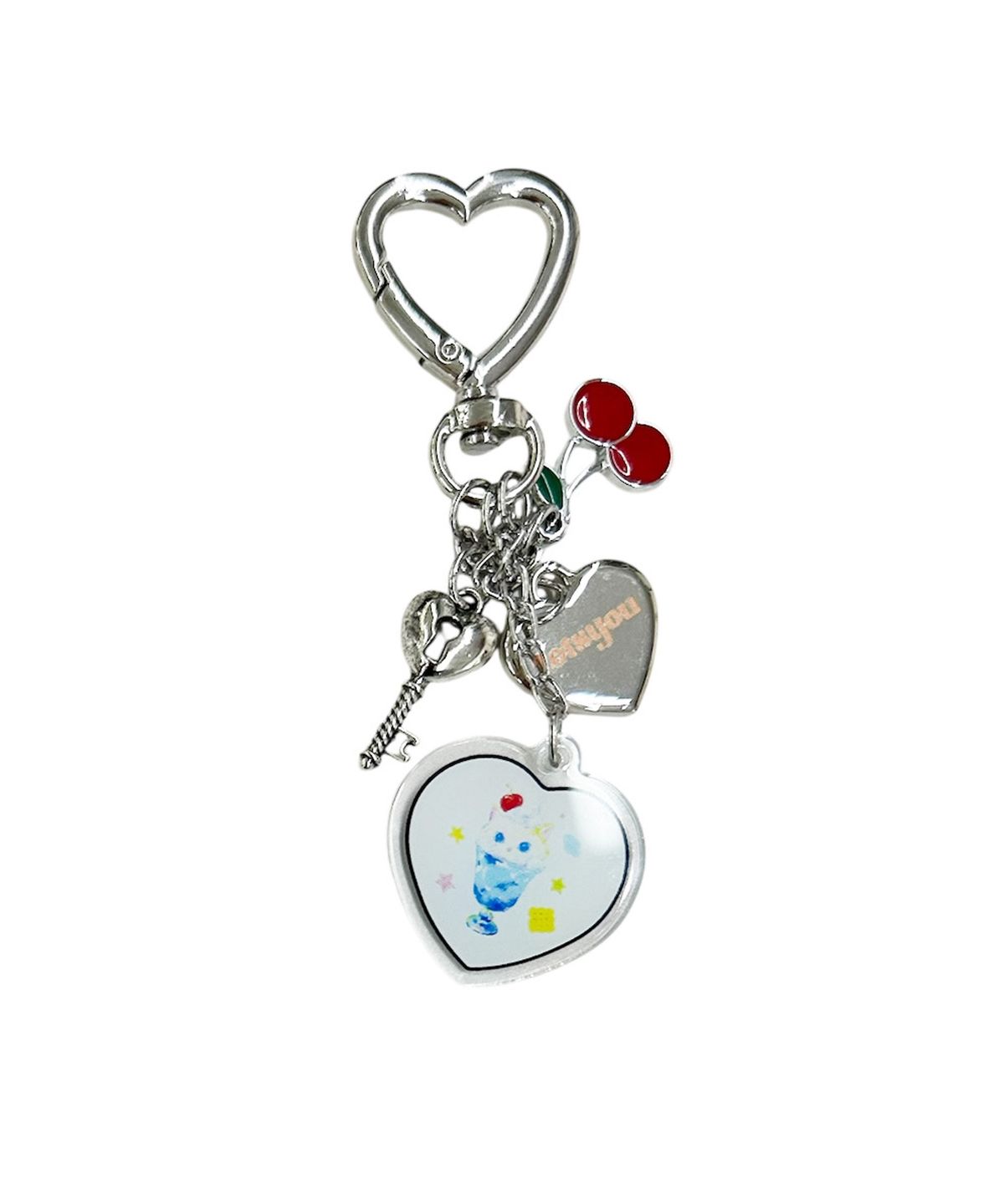 라츠유(LOTSYOU) LOTSYOU X CRAYON RABBIT_Fruits Acrylic Keyring Blue